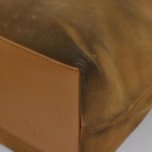 GUCCI Hand Bag Suede Beige Auth ti2755 - Picture 9 of 16